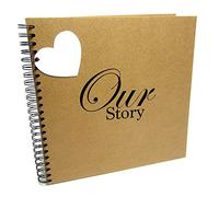 A3/XL Square Our Story, Scrapbook, Card Pages, Photo Album, Keepsake, Landscape (XL Square (White Pages))