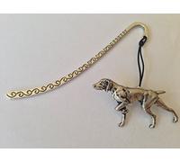 A30 Pointer Pattern bookmark with cord 3D English pewter charm made in sheffield by Prideindetails