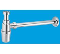 A32UK-CP CP Basin Kit with Plastic Bottle Trap McAlpine Silver One Size