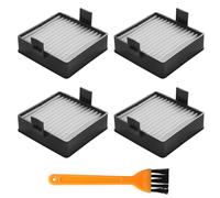 A32VC04 Filter Compatible with Ryobi Hand Vacuum Filter P712 P713 P714K Replace 019484001007 533907001 Vacuum & Dust Collector Filters,Air Filter Support Assembly 4 Pack and 1 Brush
