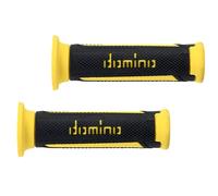 A350 DOMINO UNIVERSAL ROAD PAIR GRIPS ANTHRACITE / YELLOW