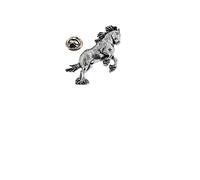 A37 Shire Horse on a Pin Badge made of fine English pewter
