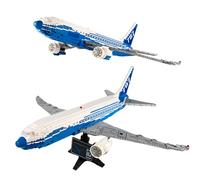 A380 Airplane Building Blocks Set, 1353 PCS Large Transport Aircraft Building Bricks, Plane Model for Collectors, Home Office Decor