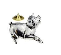 A39 Running Pig English Pewter Lapel Pin Badge XTSPBA39