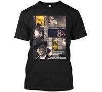 a3ae3ed3aw Otto-e-Mezzo-8-12-Federico-Fellini-Cinema-Movie-Retro-Film-Italy-Short-Sleeve-Unisex-T Black