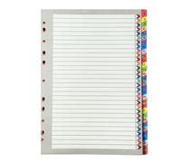A4 1-31 Numbered Index Dividers Coloured Numbered Filing Subject Dividers for Ring Binders & Lever Arch Files Punched Card File Organiser 1, 3 or 5 Packs (1)
