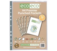A4 100% Recycled Bag 50 Premier Multi Punched Pockets (1)