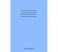 A4 10mm: 10mm a4 school creative and exercise book, 10 mm squares maths notebook, 60 pages ,1 cm Squared Quad Ruled Grid Notebook for Mathematics ... , kids , A4 paper large size ,blue cover