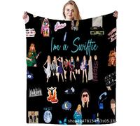 (A4, 150X200cm) Taylor Swift Blanket Singer Mouldy Flannel Sofa Blanket