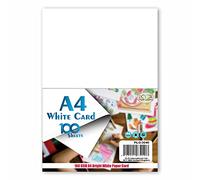 A4 160 GSM Plain White Card 100 Sheets Paper Printer Office Home Copy Printing Drawing Sketching Creative Art (5 Pack)
