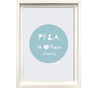 A4/ 29.7x21cm White Hoxton Modern Deep Photo Frame With Glass. MADE IN THE UK