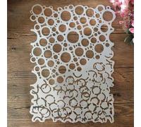 A4 29cm Irregular Bubble Circle Round Layering Stencils Painting Scrapbook Coloring Embossing Album Decorative Template (11.4inchx8.27inch)