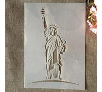 A4 29cm Statue of Liberty Stencils for Painting On Wood,Reusable Home Decor Stencils, Stencils and DIY Templates for Signs, Crafts, Art