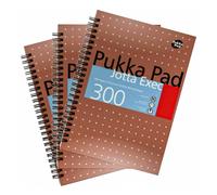 A4 300 Page Metallic Jotta - Lined Pack of 3 Pukka Multi One Size