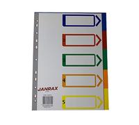 A4 5 Part Polypropylene Dividers with Index Cover