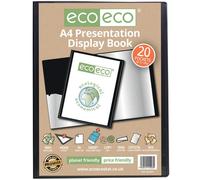 A4 50% Recycled 20 Pocket Presentation Display Book (1)