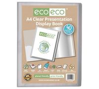 A4 50% Recycled Clear 40 Pocket Presentation Display Book (1)