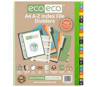 A4 50% Recycled Set 24 A-Z Wide Index File Dividers (1)