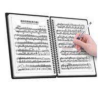 A4 60Pages Music File Folder Modify Piano Score Mark Music Clef Sheet, Storage Documents Holder Bag, Blank Plastic Concert Choral Folder
