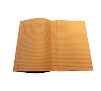 A4-7mm Lined Tinted Exercise Book - Grey Cover - Orange - Single Book