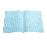 A4-7mm Squared Tinted Exercise Book - Red Cover - Aqua - Single Book