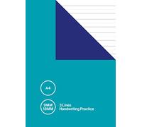A4 9mm 18mm 3 Lines Handwriting Practice: Three Line Exercise Book / Lined Notebook / Jotter | 18 mm with Dotted Midline | Learning for School Age Children