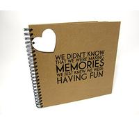 A4/A3/Square Memory Photo Album Scrapbook, Making Memories Having Fun, Large XL, Kraft (Square (300mmx300mm))