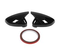 A4 A5 S4 S5 RS4 RS5 B9 Horn Style Mirror Covers Left Right ABS Plastic Side Wing Mirror Caps Casings Protection for 2015 2019 Models 2 Piece Set (Glossy Black)