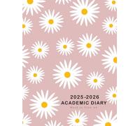 A4 Academic Diary 2025-2026 Week to View: Weekly Planner From August 2025 to July 2026, Two Pages Per One Week, To-Do-List and Goals for Every Month, White Flower Cover