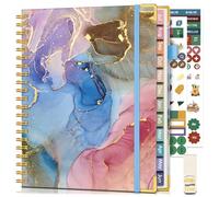 A4 Academic Planner 2026-2027, Weekly and Monthly Calendar Planner from July 2026 - June 2027, Hardcover Leather Agenda Book with Tabs, Spiral Daily Planners for College School Home Teacher Student