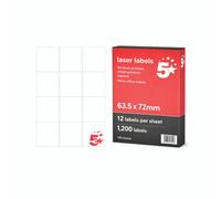 A4 Addr/Parcel Lab 63.5X72MM PK1200