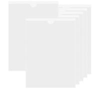 A4 Adhesive Vertical Plastic Card Sleeves-6 Pcs Card Plastic Pocket Holder,Waterproof Clear Pockets for Home, Office, School and Travel(Inside Size:21 * 29.7cm)