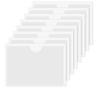 A4 Adhesive Vertical Plastic Card Sleeves-6 Pcs Card Plastic Pocket Holder,Waterproof Clear Pockets for Home, Office, School and Travel(Inside Size:21 * 29.7cm)