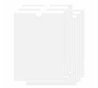 A4 Adhesive Vertical Plastic Card Sleeves-6 Pcs Card Plastic Pocket Holder,Waterproof Clear Pockets for Home, Office, School and Travel, Dry Erase Pockets, A4 Plastics Sleeves Clear