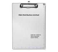 A4 Aluminium clipboard with Hook and ruling Sacle by E&A Distribution Limited Pack of 1