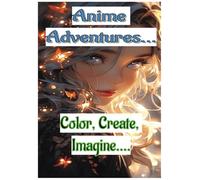 A4 Anime Adventure Activity Book (Color, Create, Imagine...)