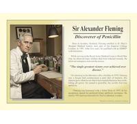 A4 Art Print: Alexander Fleming - The discovery of penicillin