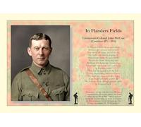A4 art Print: Remembrance Day Poem: "In Flanders Fields" by Col. John McCrae