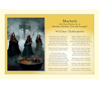 A4 Art Print: Shakespeare's Witches Double, double, toil and trouble