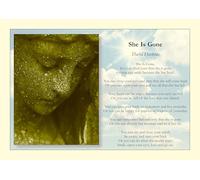 A4 Art Print: She is Gone - funeral eulogy poem