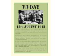 A4 Art Print: VJ Day Japan Surrenders 1945