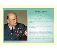 A4 Art Print: Winston Churchill WWII speech The Few - RAF Battle of Britain 1940