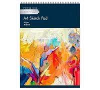 KARRMA A4 Artists Sketch Pad Spiral Bound Artist Drawing Paper Durable Acid Free Sketchbook for Adults & Teens Natural White Sketching Writing Painting Art Supplies- 170gsm Cartridge Paper