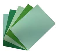 A4 Assorted Coloured Card in Green Tints Various Pack Sizes - Card Making, Printing, Copying, Drawing, Arts and Crafts (50 Sheets)
