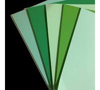 A4 Assorted/Mixed Coloured Paper 80 GSM in Green Tints - Card Making, Printing, Copying, Origami, Arts and Crafts (100 Sheets)