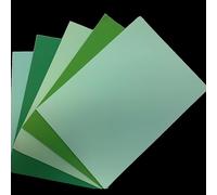 A4 Assorted/Mixed Coloured Paper 80 GSM in Green Tints - Card Making, Printing, Copying, Origami, Arts and Crafts (200 Sheets)