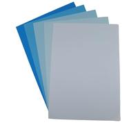 A4 Assorted/Mixed Coloured Paper in Blue Tints - Card Making, Printing, Copying, Drawing, Origami, Arts and Crafts - Various Pack Sizes (100 Sheets)