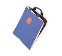 A4 Bag A4 Documents Case Passport Holder Files Tickets Organizer Zipped Storage Messenger Portable Bag Handbag Day Pack for Travel Holiday and Office dark blue
