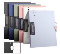A4 Binder Punchless with Spring Action Clamp Strong Clips File Folder Office Commercial School Documents Folder Binders Clip for Letter or A4 Size,6 Pack