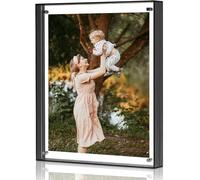 A4 Black Acrylic Picture Frame Photo Sleek Table Top Display 8.3 x 11.7 Inches (21 x 29.7 cm)